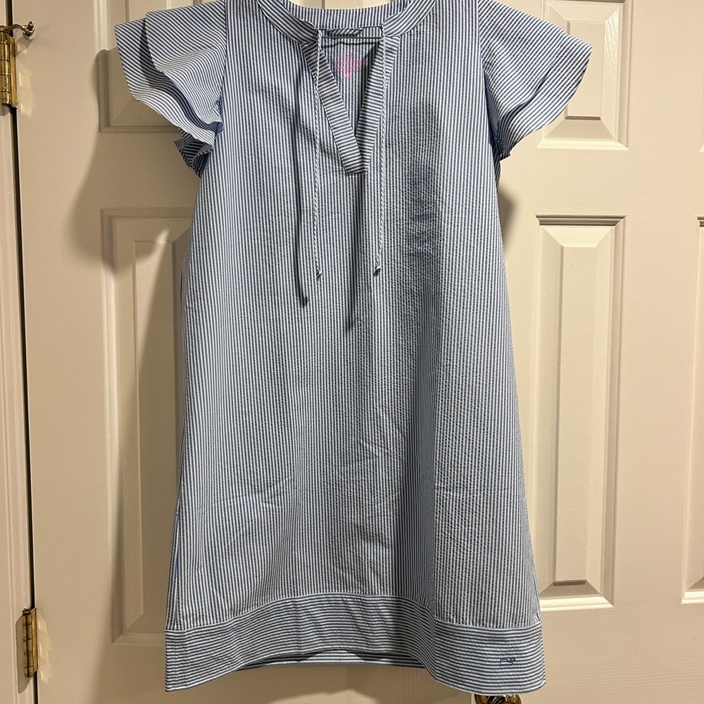 Vineyard Vines Blue and White Striped Dress